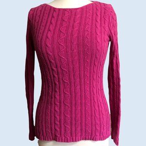 Vintage Women’s Pink Croft & Barrow cotton sweater